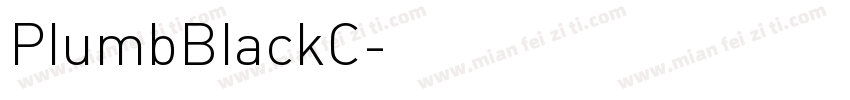 PlumbBlackC字体转换