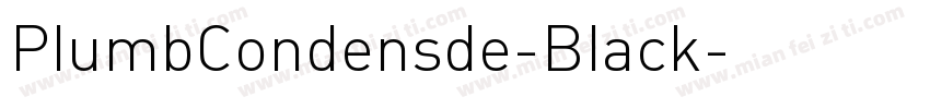 PlumbCondensde-Black字体转换