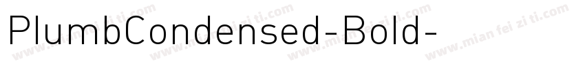 PlumbCondensed-Bold字体转换