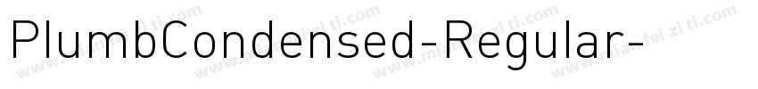 PlumbCondensed-Regular字体转换