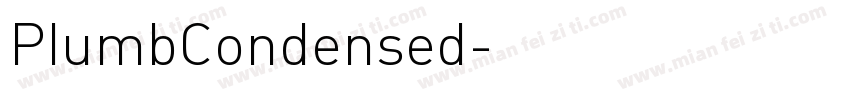 PlumbCondensed字体转换
