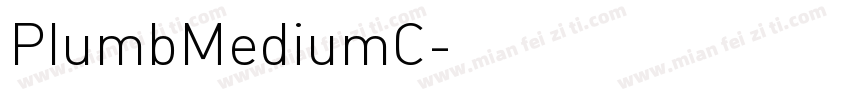 PlumbMediumC字体转换