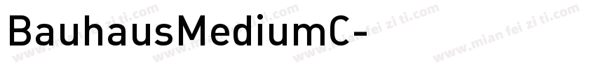 BauhausMediumC字体转换