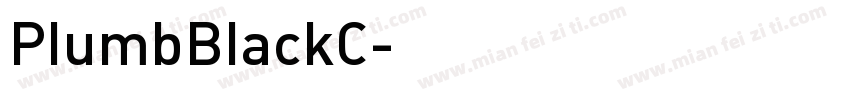 PlumbBlackC字体转换