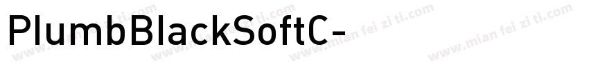 PlumbBlackSoftC字体转换