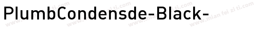 PlumbCondensde-Black字体转换