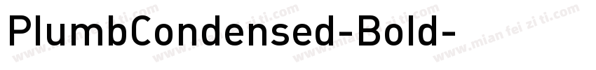 PlumbCondensed-Bold字体转换