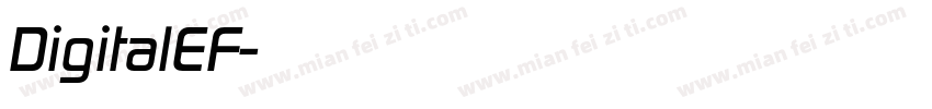 DigitalEF字体转换