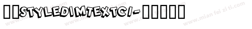 赫思StyleDimTextCI字体转换