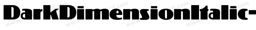 DarkDimensionItalic-g99E字体转换