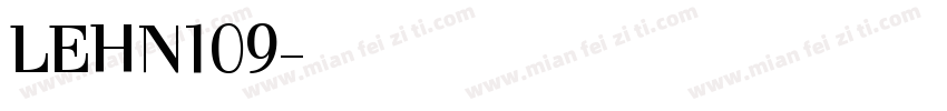 LEHN109字体转换