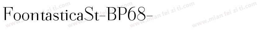FoontasticaSt-BP68字体转换