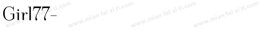 Girl77字体转换