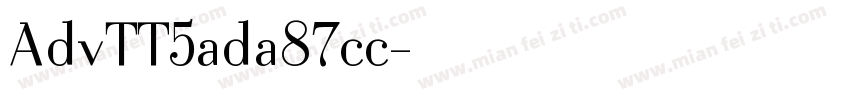AdvTT5ada87cc字体转换