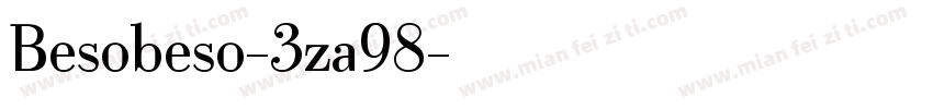 Besobeso-3za98字体转换