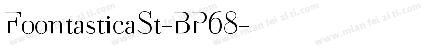 FoontasticaSt-BP68字体转换