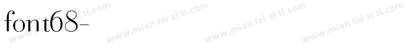 font68字体转换