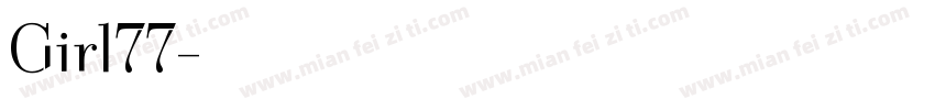 Girl77字体转换