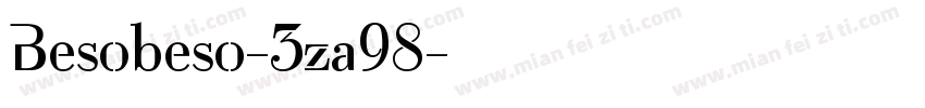Besobeso-3za98字体转换