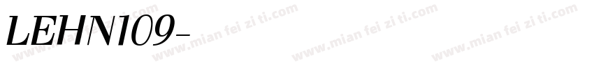 LEHN109字体转换
