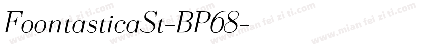 FoontasticaSt-BP68字体转换