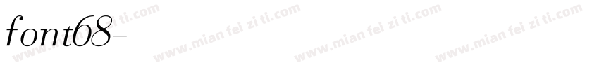 font68字体转换