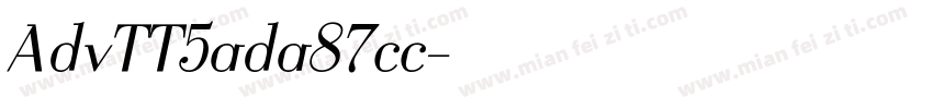 AdvTT5ada87cc字体转换