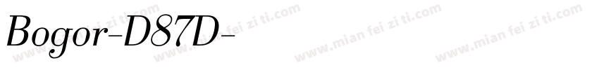 Bogor-D87D字体转换