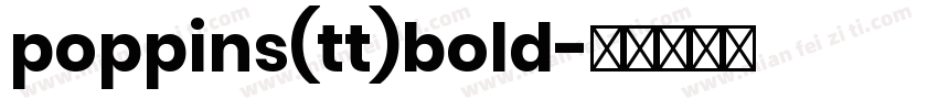 poppins(tt)bold字体转换