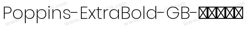 Poppins-ExtraBold-GB字体转换