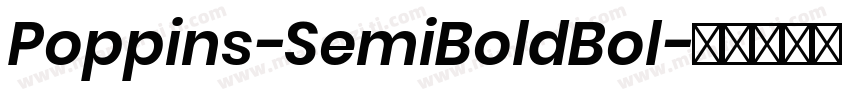 Poppins-SemiBoldBol字体转换