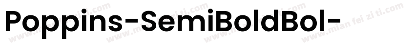 Poppins-SemiBoldBol字体转换