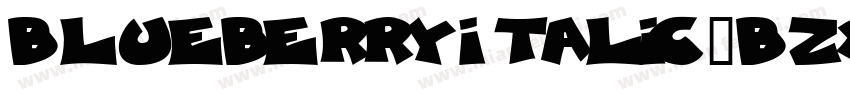 BlueberryItalic-Bzxw字体转换