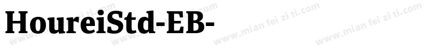 HoureiStd-EB字体转换