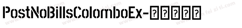 PostNoBillsColomboEx字体转换