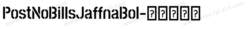 PostNoBillsJaffnaBol字体转换