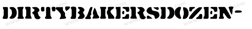 DirtyBakersDozen字体转换