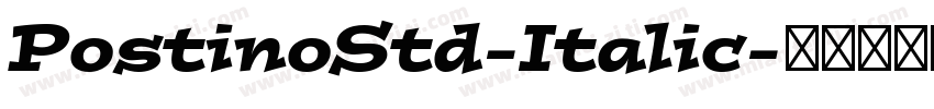 PostinoStd-Italic字体转换