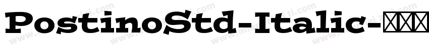 PostinoStd-Italic字体转换