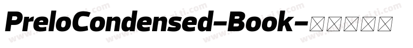 PreloCondensed-Book字体转换