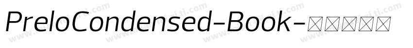 PreloCondensed-Book字体转换
