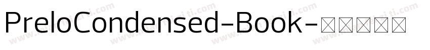 PreloCondensed-Book字体转换