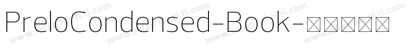 PreloCondensed-Book字体转换