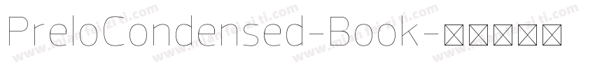 PreloCondensed-Book字体转换