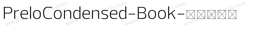 PreloCondensed-Book字体转换