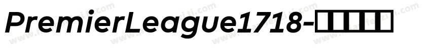 PremierLeague1718字体转换
