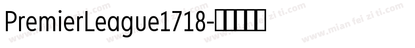 PremierLeague1718字体转换
