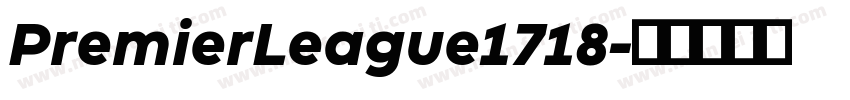 PremierLeague1718字体转换