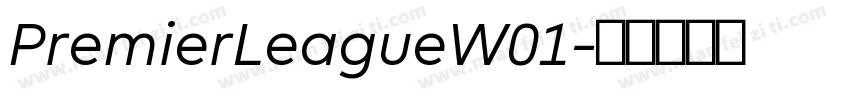 PremierLeagueW01字体转换