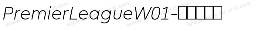 PremierLeagueW01字体转换